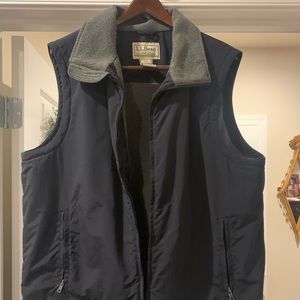 L.L. Bean blue lined vest